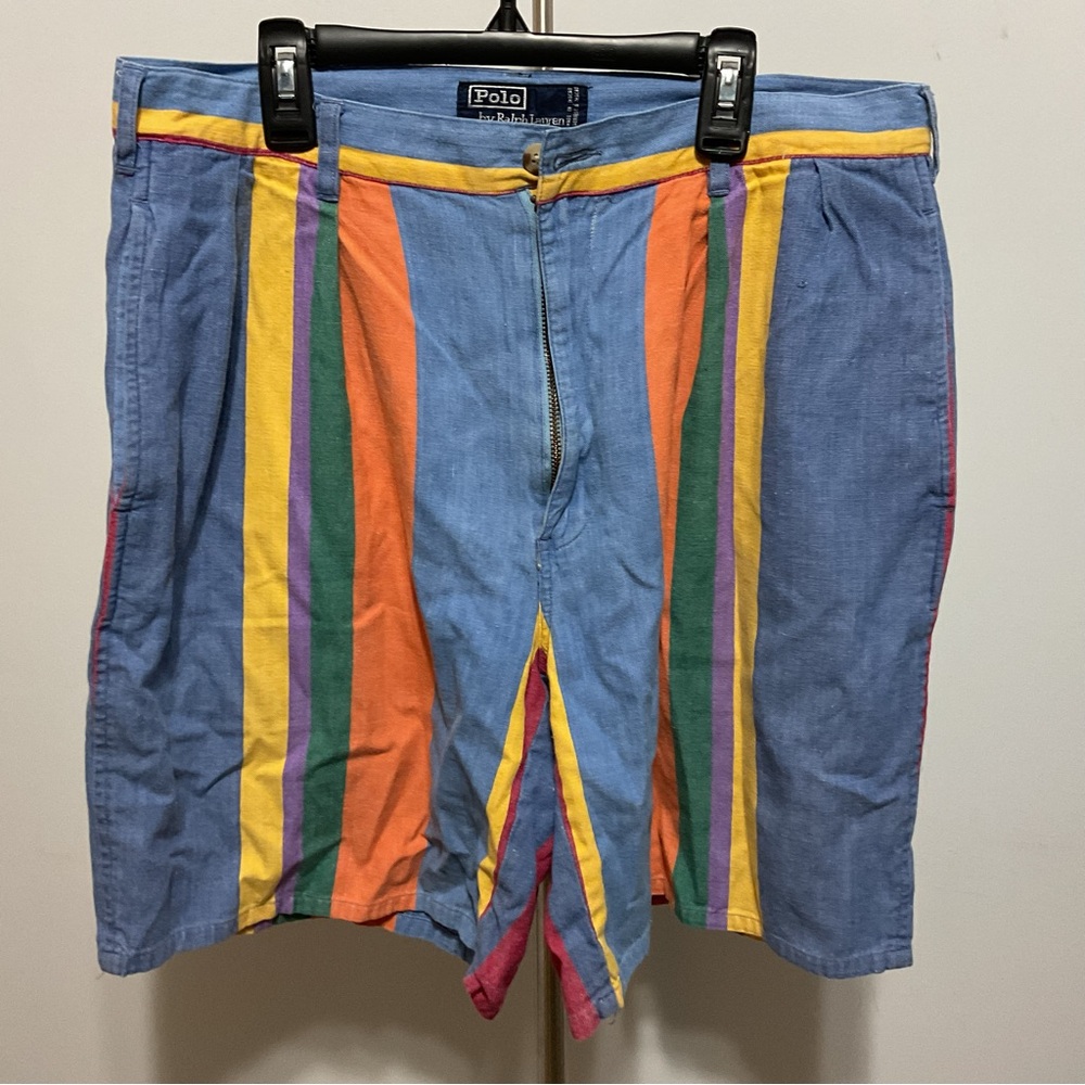 Polo Ralph Lauren Vintage 90S Short Bermuda Colorful Size 34